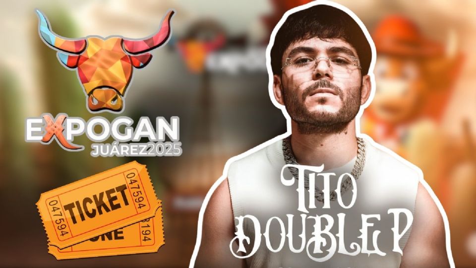 Tito Double P se presentará HOY en la Expogan Juárez 2025.