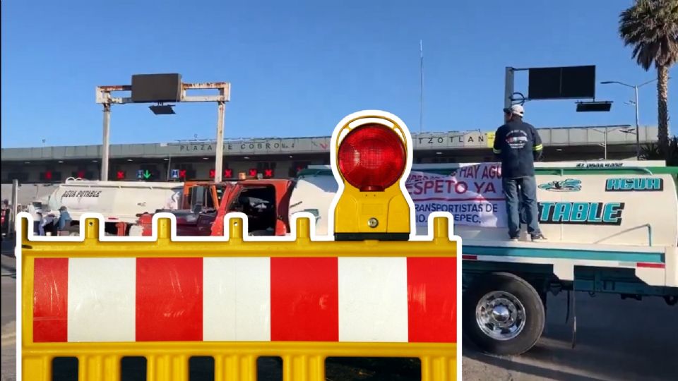 Reportan bloqueos viales en distintas casetas