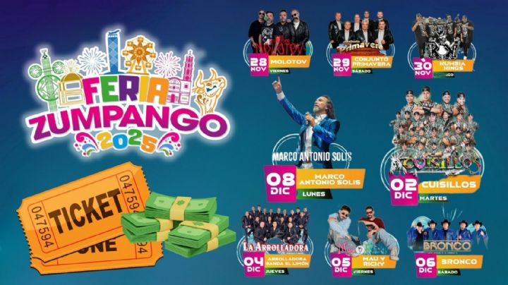 Feria Zumpango 2025: Lista de zonas y precios de los boletos VIP por artista que darán concierto en el EDOMEX