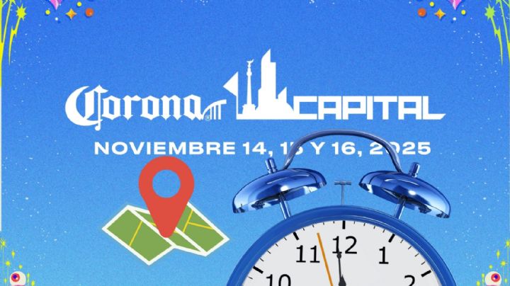 Corona Capital 2025: Mapa oficial, horarios y escenarios por día del evento más grande de la CDMX