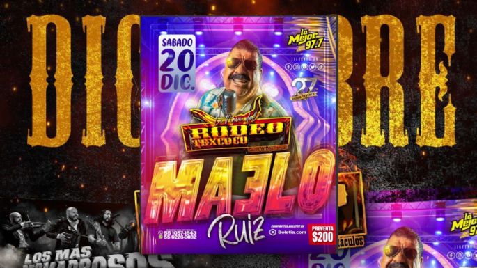 Maelo Ruiz en el Rodeo Texcoco. ¡Gana Boletos GRATIS para la Fiesta Latina con La Mejor 97.7 FM!