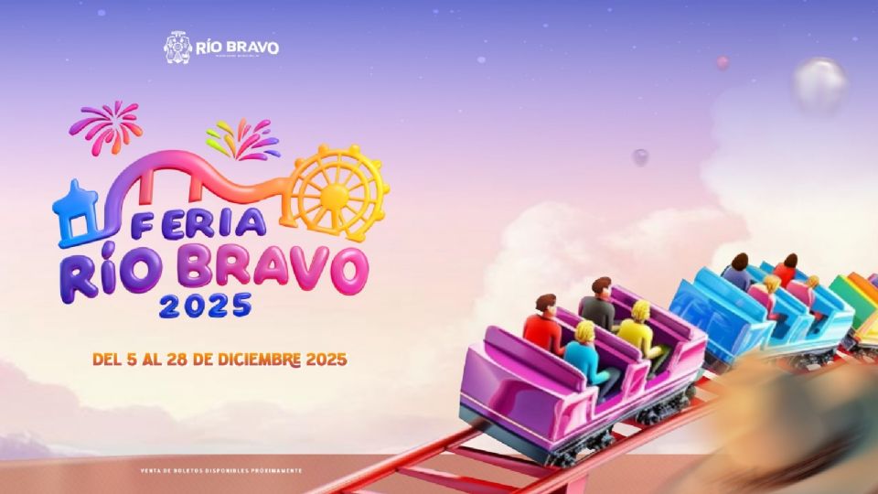 Cartel de artistas que se presentarán del 5 al 28 de diciembre en la Feria Río Bravo 2025