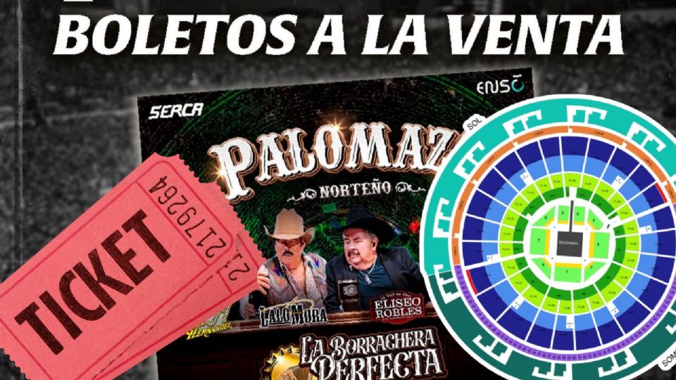 Venta de boletos para el Palomazo Norteño 2026 en la Plaza de Toros México.