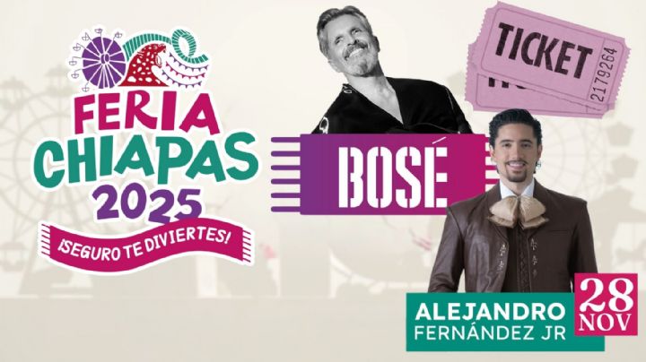 Feria Chiapas 2025: Cartelera completa de artistas que darán concierto HOY 28 de noviembre en la INAUGURACIÓN