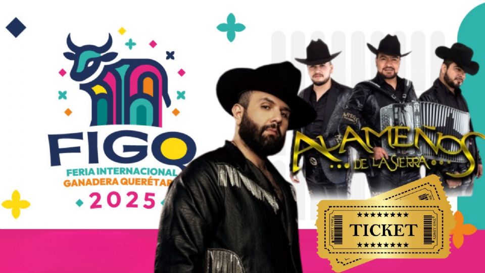 Cartel de artistas que darán concierto hoy en la Feria de Querétaro 2025