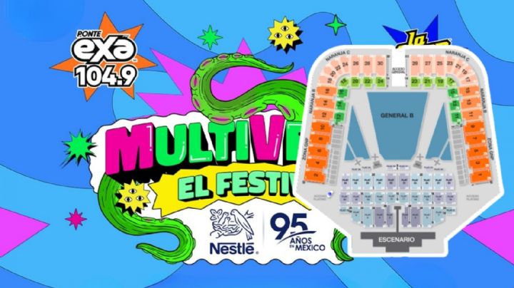 Mapa Festival Multiverso Nestlé 95 años: zonas de los boletos y accesos en el Estadio GNP Seguros