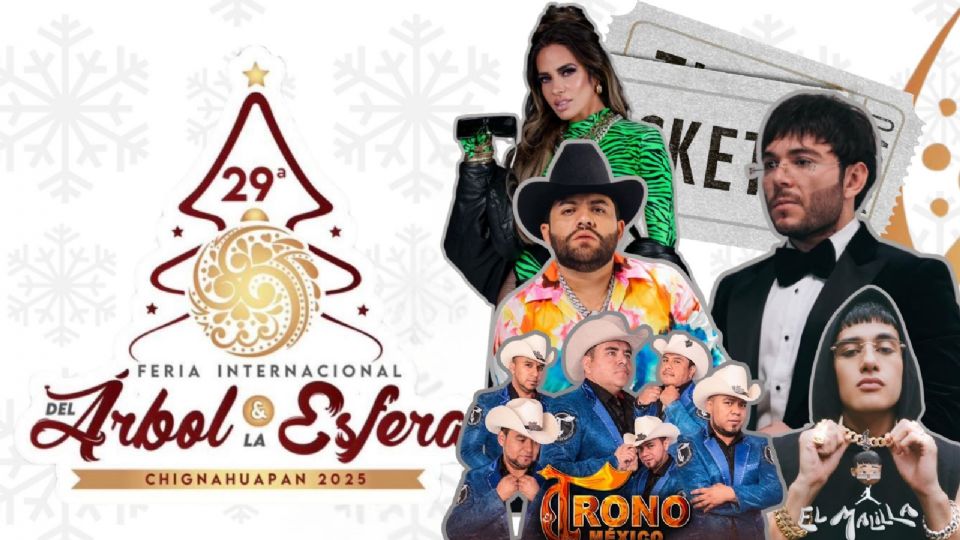 Artistas que se presentarán en la Feria del Árbol y la Esfera Chignahuapan 2025
