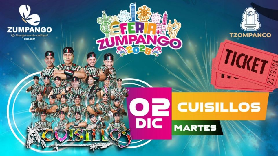 ¿A qué hora inicia el concierto de Banda Cuisillos en la Feria Zumpango 2025?