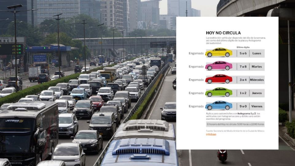 Conoce qué autos no circulan el 31 de diciembre y 1 de enero en CDMX y Área Metropolitana.