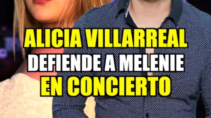 Alicia Villarreal detiene su concierto para defender a Melenie y desata polémica