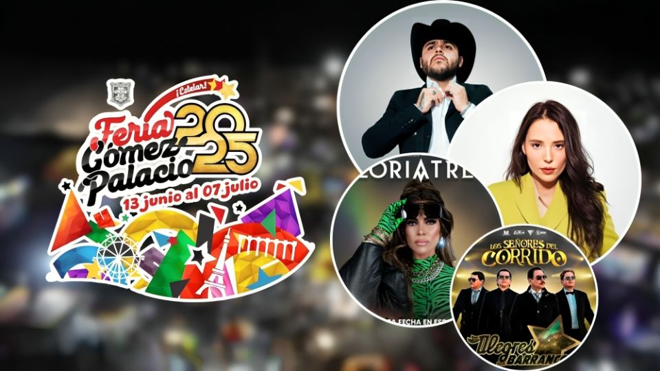 Cartelera del palenque de la Feria Gómez Palacio 2025