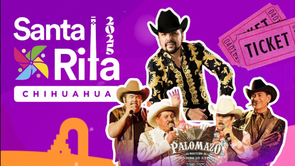 Estos son los artistas que se presentarán HOY en la Feria Santa Rita Chihuahua 2025
