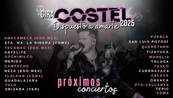 Costel arrasa en varias ciudades y su gira sigue creciendo