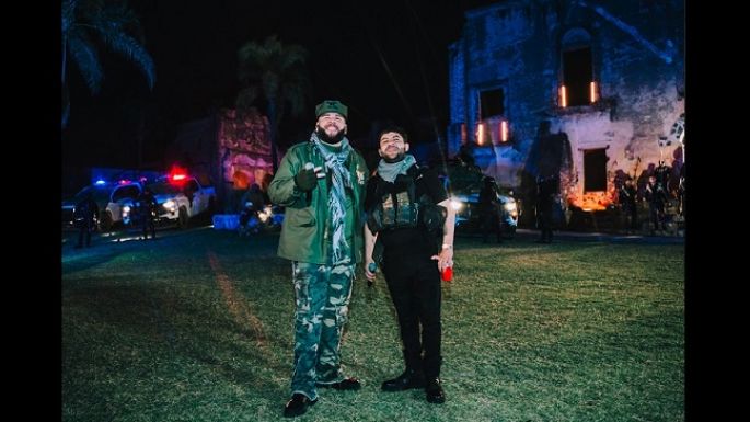 El Fantasma y Luis R. Conriquez hacen homenaje a la milicia