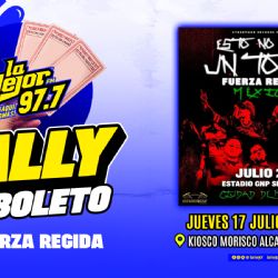 Participa en el Rally del boleto para Fuerza Regida