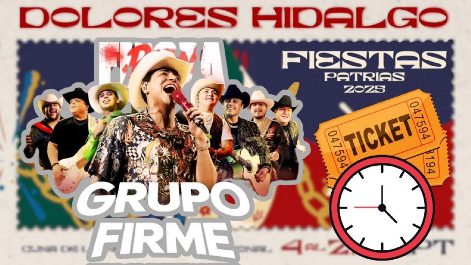 Grupo Firme se presentará HOY en la CLAUSURA de las Fiestas Patrias Dolores Hidalgo 2025