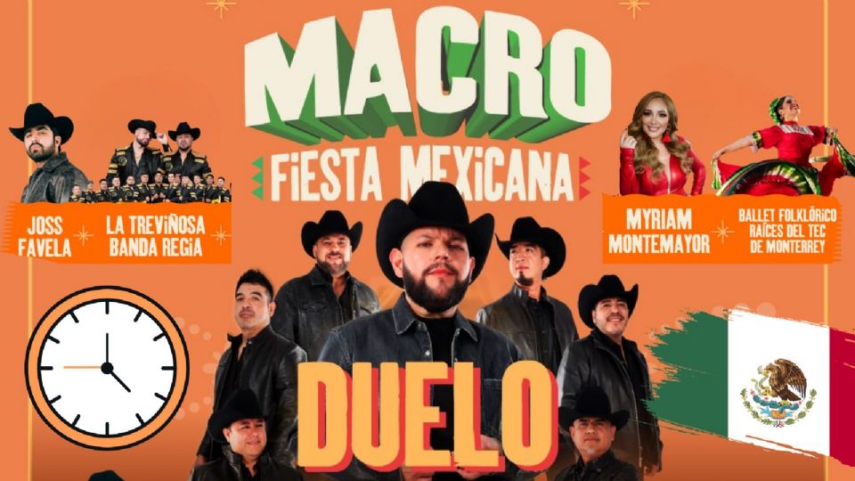 Artistas que se presentarán el 15 de septiembre en Nuevo León
