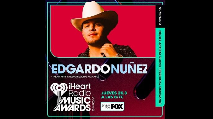 Edgardo Núñez, nominado por primera vez a los  iHeartRadio Music Awards