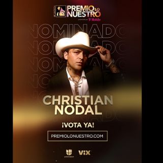 Christian Nodal destaca en Premio Lo Nuestro 2026