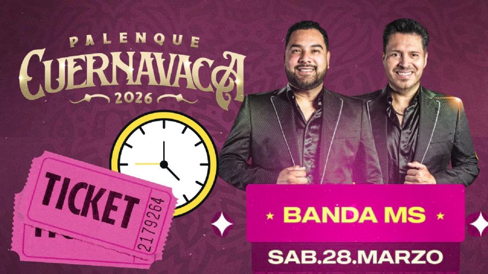 Banda MS se presentará HOY en el Palenque Cuernavaca 2026.