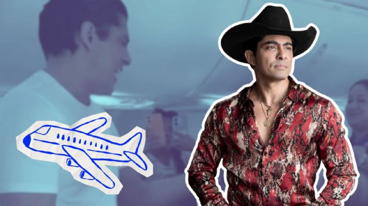 Víctor García sorprende a pasajeros en pleno vuelo y se avienta un ‘palomazo’ | VIDEO