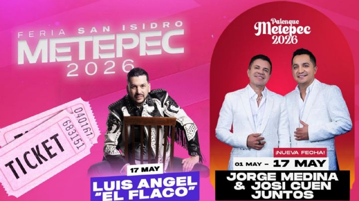 Feria San Isidro Metepec 2026: Artistas que se presentarán HOY 17 de mayo durante la CLAUSURA; precio de los boletos
