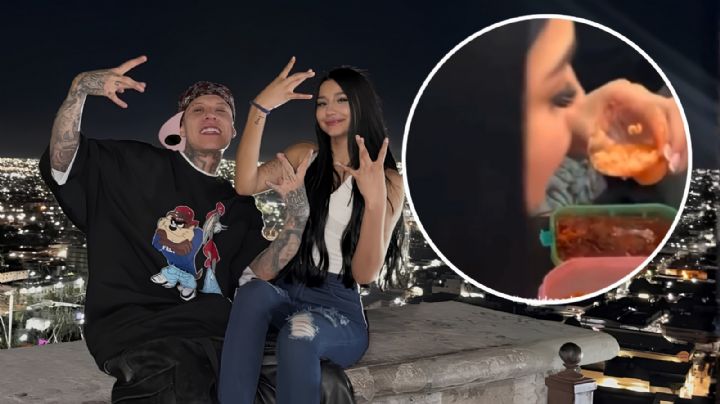 Santa Fe Klan improvisa ingenioso utensilio para comer junto a su novia Camila Zamorano: ¡Hombre que resuelve!