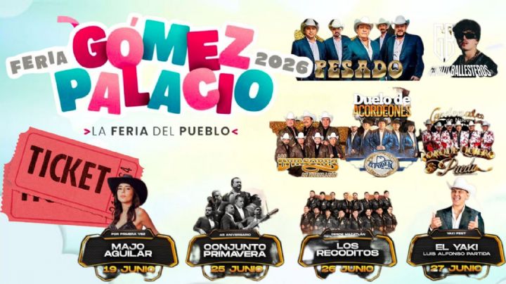 Expo Feria Gómez Palacio 2026: Cartelera completa de artistas que darán concierto en Durango; precio de los boletos
