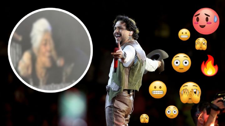 ¿Beso accidental? Christian Nodal se vuelve viral en Monterrey tras tierno momento con una fan mayor