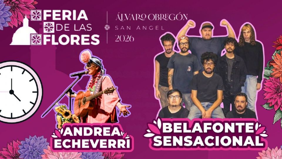 Artistas que se presentarán HOY en la Feria de las Flores Álvaro Obregón 2026