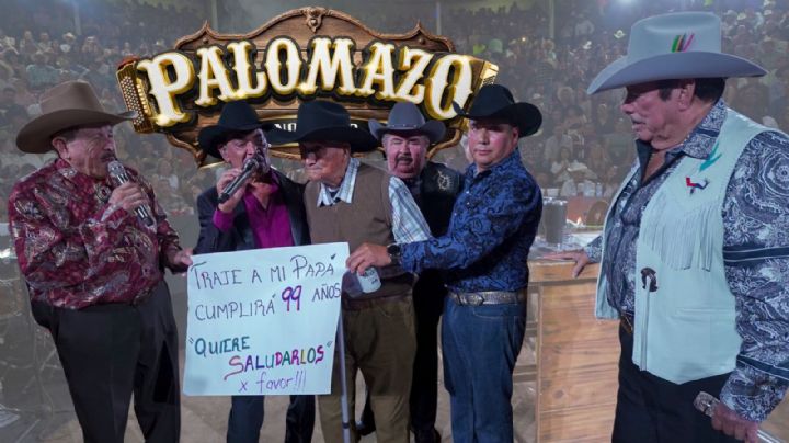 Abuelito celebra sus 99 años en el concierto del "Palomazo Norteño" y enternece las redes sociales | VIDEO