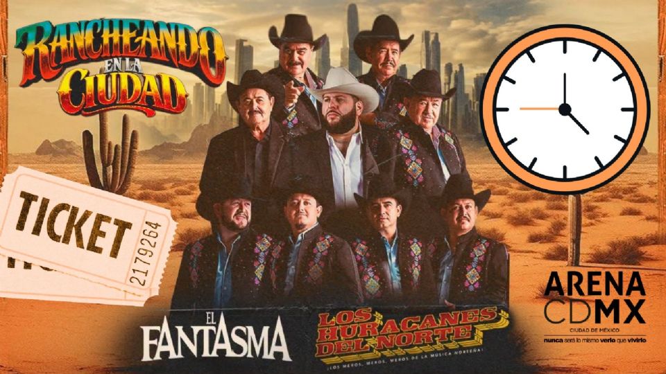 Los Huracanes del Norte y El Fantasma se presentarán HOY en la Arena CDMX 2026