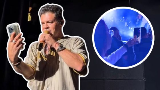 Jorge Medina sorprende al hacer videollamada con una fan en pleno concierto; así se vivió el momento