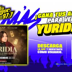 Gana boletos para ver a Yuridia en el estadio GNP