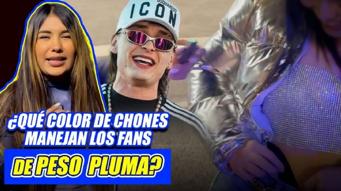 ¿Qué color de chones manejan los fans de Peso Pluma?