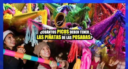 ¿Cuántos picos deben tener las piñatas de las posadas?