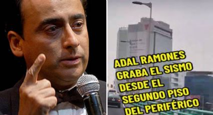 Adal Ramones es sorprendido por sismo en pleno periférico