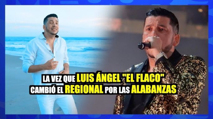 Luis Ángel "El Flaco" cambió el regional por las alabanzas y causó furor