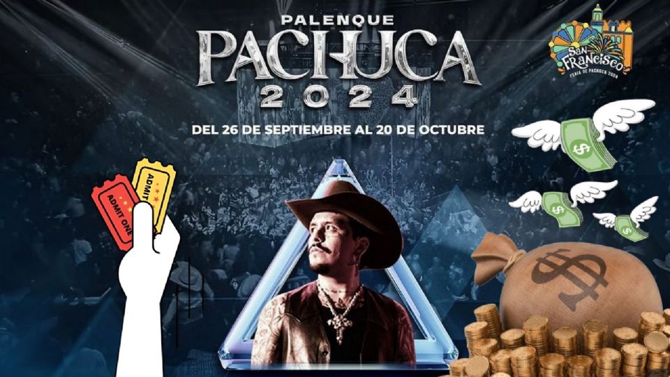 Boletos para Christian Nodal en el Palenque de Pachuca 2024