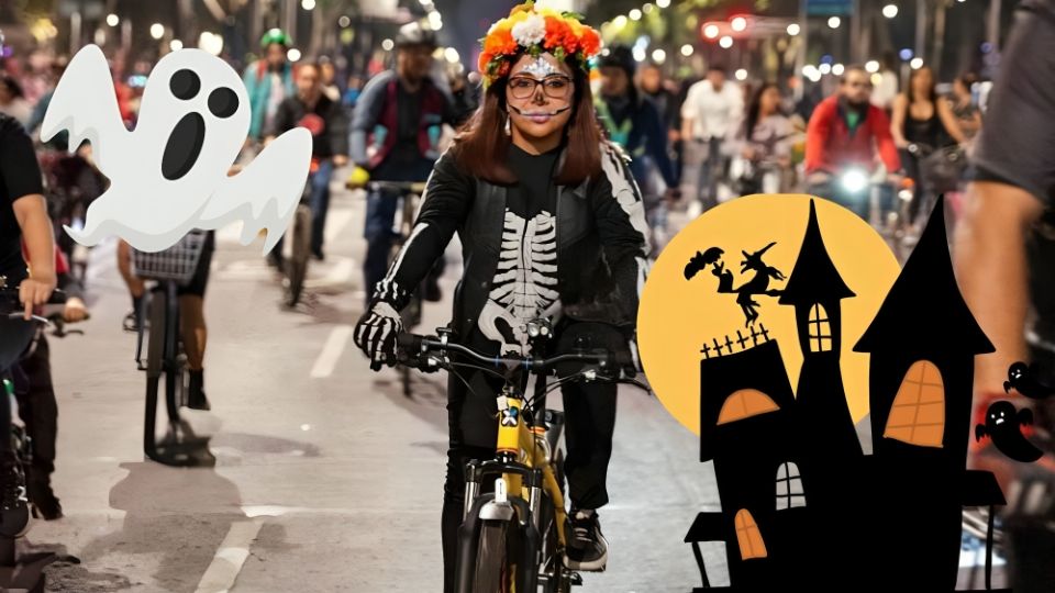 El Paseo Nocturno por el Día de Muertos 2024, forma parte del programa Muévete en Bici.