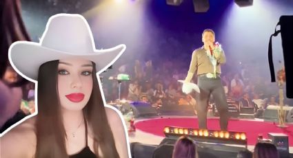 Mujer se vuelve viral tras recibir un regalo de Christian Nodal en pleno concierto ¿Fan de su relación? VIDEO