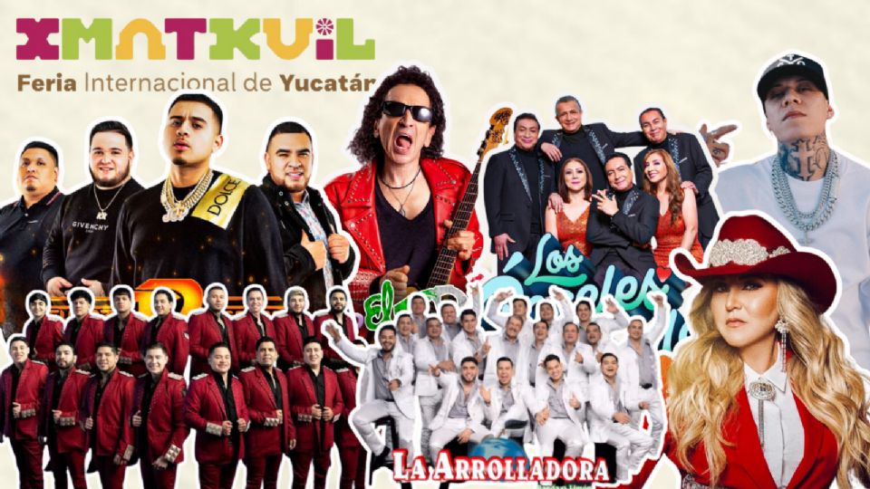 Estos son los artistas que se presentarán en la Feria Xmatkuil Yucatán 2024