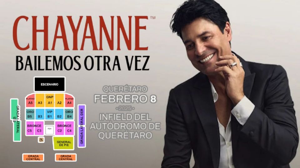 Conoce todos los detalles de la presentación de Chayanne en Querétaro.