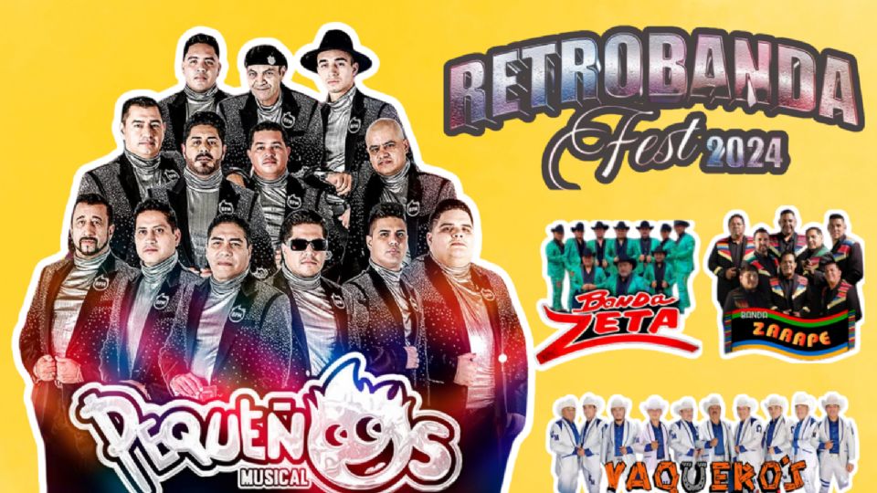 Estas agrupaciones amenizarán el Retrobanda Fest 2024