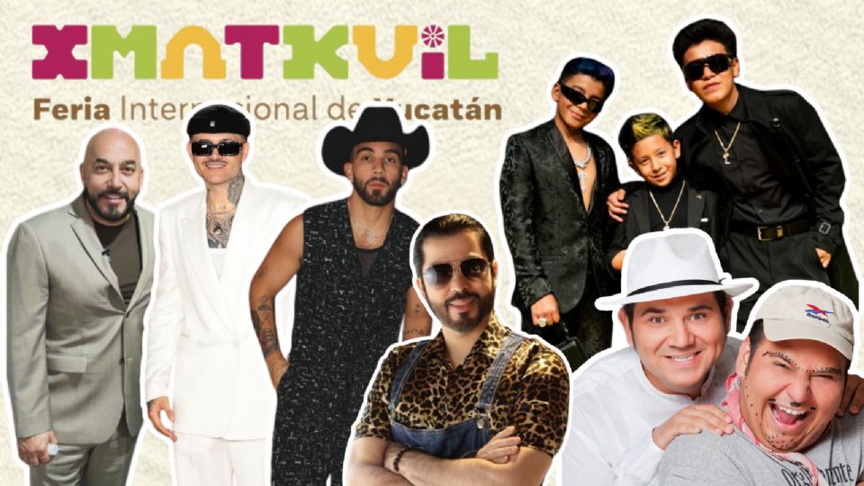 Estos son los artistas que se presentarán este fin de semana en la Feria Xmatkuil Yucatán 2024.