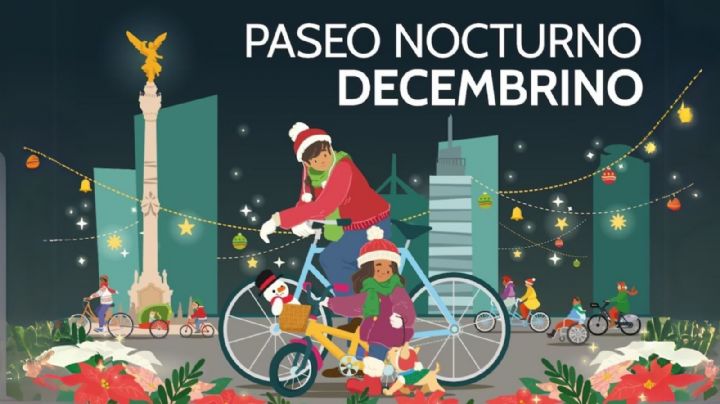 Paseo Nocturno Decembrino en CDMX: Este es el programa de actividades de la rodada en bici