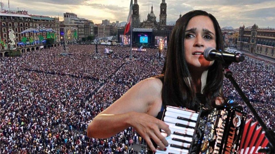 Julieta Venegas llega al Zócalo de la Ciudad de México