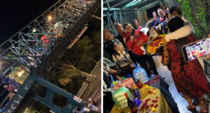 ¿Celebrarías tu fiesta en un Puente Peatonal? Así lo hicieron en Guadalajara (VIDEO)