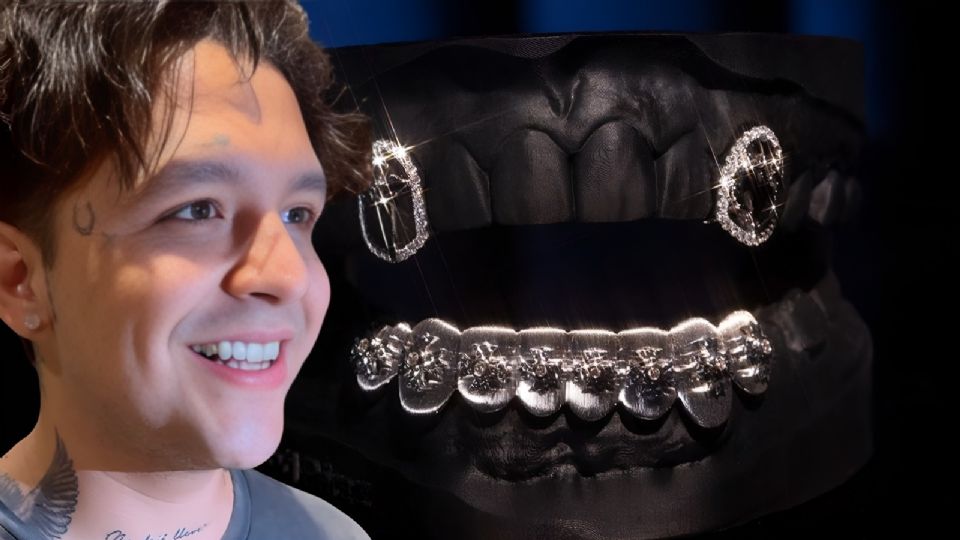 Christian Nodal estrena nuevo y lujoso accesorio dental.