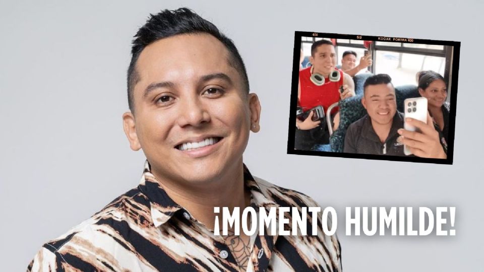 Edwin Luna sorprende a pareja en el transporte público